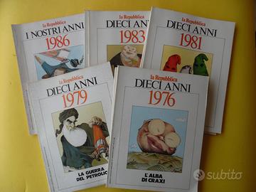 "DIECI ANNI" ecc del Quotidiano La Repubblica