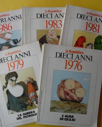 "DIECI ANNI" ecc del Quotidiano La Repubblica