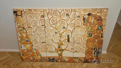 Tris quadri Bacio Klimt