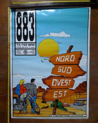 883 POSTER 92x68 NORD SUD OVEST EST,1994[PEZZALI
