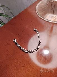 Bracciale in argento catena
