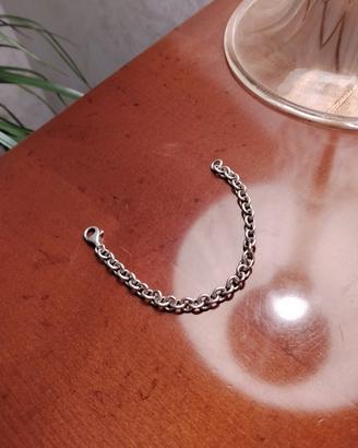 Bracciale in argento catena