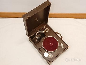 Grammofono portatile + 5 dischi