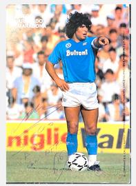 cartolina con dedica Maradona