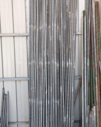 tubi zincati 32 mm 1 pollice  per idraulica 