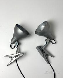 Coppia faretti vintage con pinza Seminara Torino
