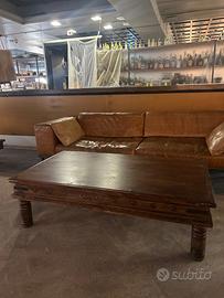 Tavolino da Salotto Etnico/Rustico in Legno Massel