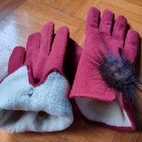 guanti scamosciati da donna