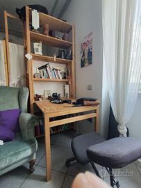 Modulo libreria IVAR con scrivania - tavolo