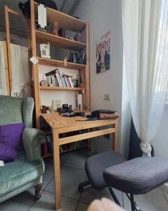 Modulo libreria IVAR con scrivania - tavolo