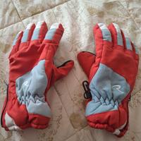 Guanti da sci Thinsulate rossi 8-10 anni