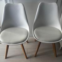 Coppia sedie tulip+omaggio lampada da terra