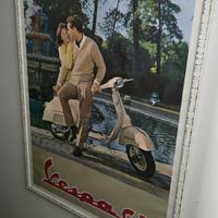 poster originali vespa piaggio telati con cornice