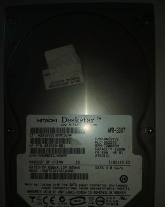 hard disk Hitachi 500 gb