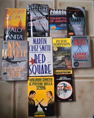 Lotto 10 Libri Thriller & Narrativa Vintage