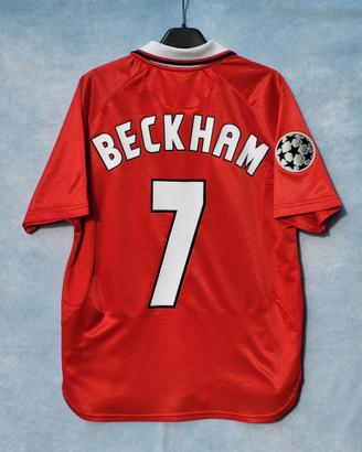 Maglia Man utd 1999 UCL Beckham 7 S originale