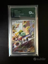 Carta Pokémon Bulbasaur SCR 143 – AiGrading 9,5