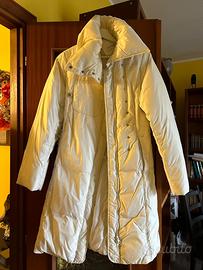 Cappotto piumino lungo panna