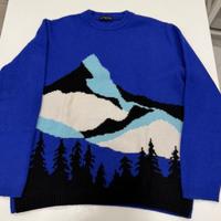 Maglione Giro-Collo Daniele FIESOLI colore blu tag