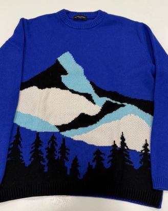 Maglione Giro-Collo Daniele FIESOLI colore blu tag
