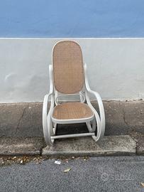 Dondolo Thonet Shabby Whitte