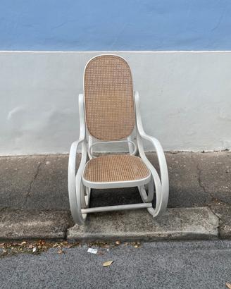 Dondolo Thonet Shabby Whitte