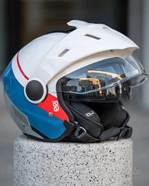 CASCO OJ VIAGGIO ADV WHITE/RED/BLUE