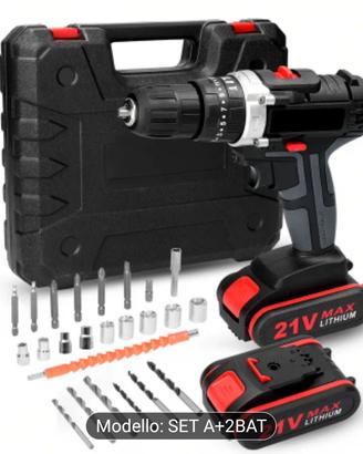 Trapano Avvitatore 2 Bat  Nuovo SPEDIZIONE GRATIS 
