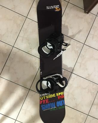 Snowboard completo con scarponi