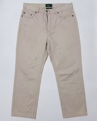 RALPH LAUREN PANTALONI JEANS VINTAGE BEAGE
