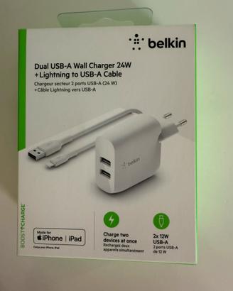 Belkin Doppio caricatore USB-A 24W