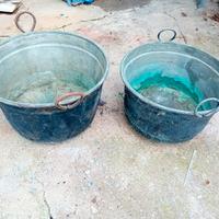 calderoni in rame d'epoca 