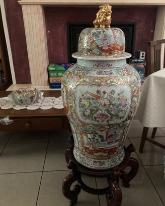 Vaso cinese  dipinto a mano