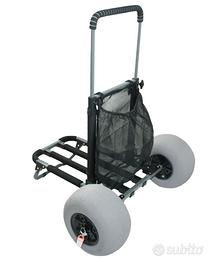 Carrello pieg. ruote sabbia 32cm. Nuovo imballato