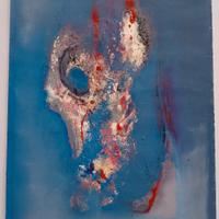 Dipinto d'arte moderna , materico astratto firmato