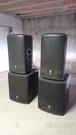 Impianto audio attivo JBL PRX515 + PRX518S