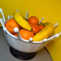 Porta frutta splash di latte