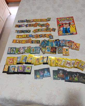mega lotto Pokémon vintage,Merlin,stickers, topps
