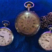 3 Orologi da tasca vintage