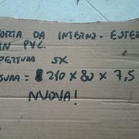 PORTA DA INTERNO/ESTERNO IN PVC APERTURA SX