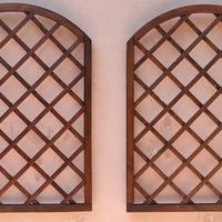Traliccio grigliato ad arco legno cm 90x120h