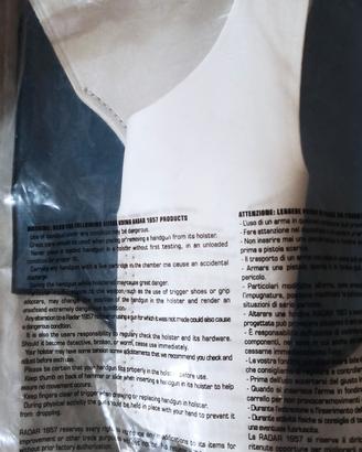 fondina RADAR per BERETTA 92 + altra nera