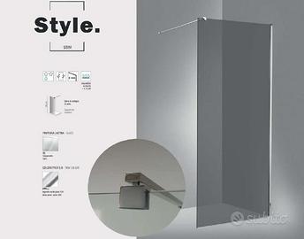 Box Doccia 117,5x120 STIM120 Parete Fissa Style Oc