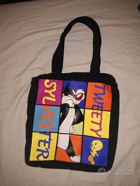 Borsa in cotone Titty e Silvestro