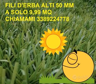 erba sintetica italiana pelo da 5cm morbidissima"