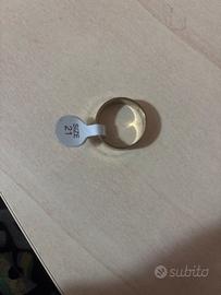 Anello acciaio inossidabile dorato