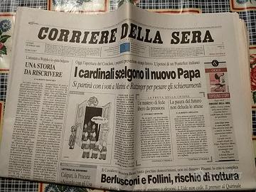 Quotidiano elezione papa benedetto XVI