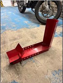 Cavalletto blocca ruota anteriore moto in acciaio