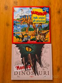 Dinosauri libro + libro puzzle Dami Editore