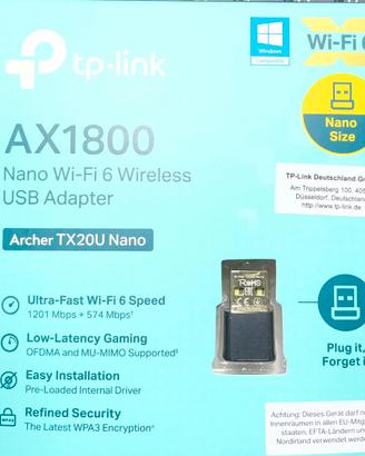 TP-Link Archer TX20U Nano AX1800